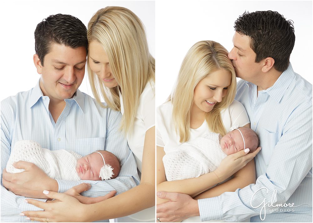 family, first baby, Orange County newborn portrait