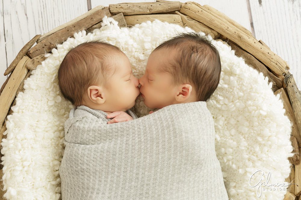 Newborn Twins Photographer - baby boys, portrait session