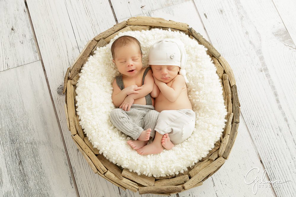 Newborn Twins Photographer - Orange County baby photographer