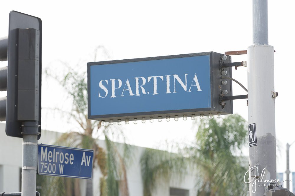 Spartina Italian Restaurant sign, Los Angeles Photographer
