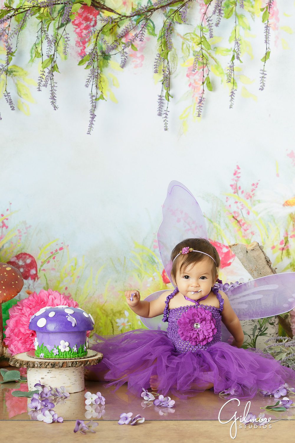 garden fairy 1st Birthday, Cute little birthday fairy, Orange County baby photographer