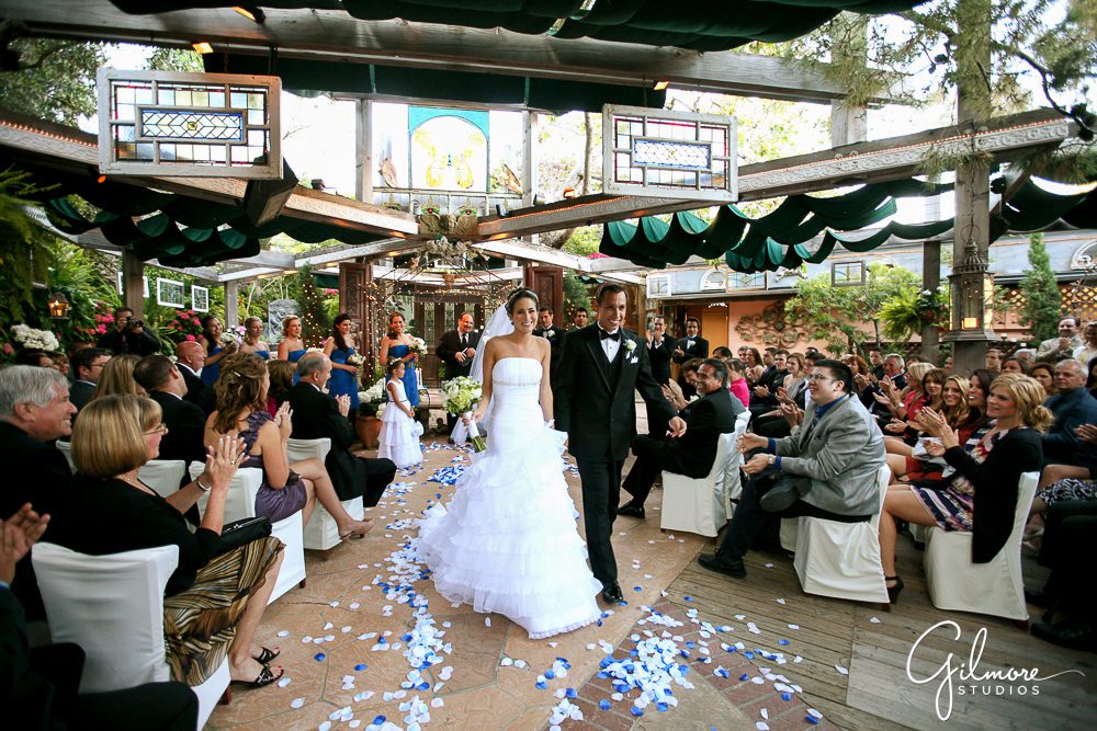 wedding ceremony exit, Tivoli Terrace Wedding