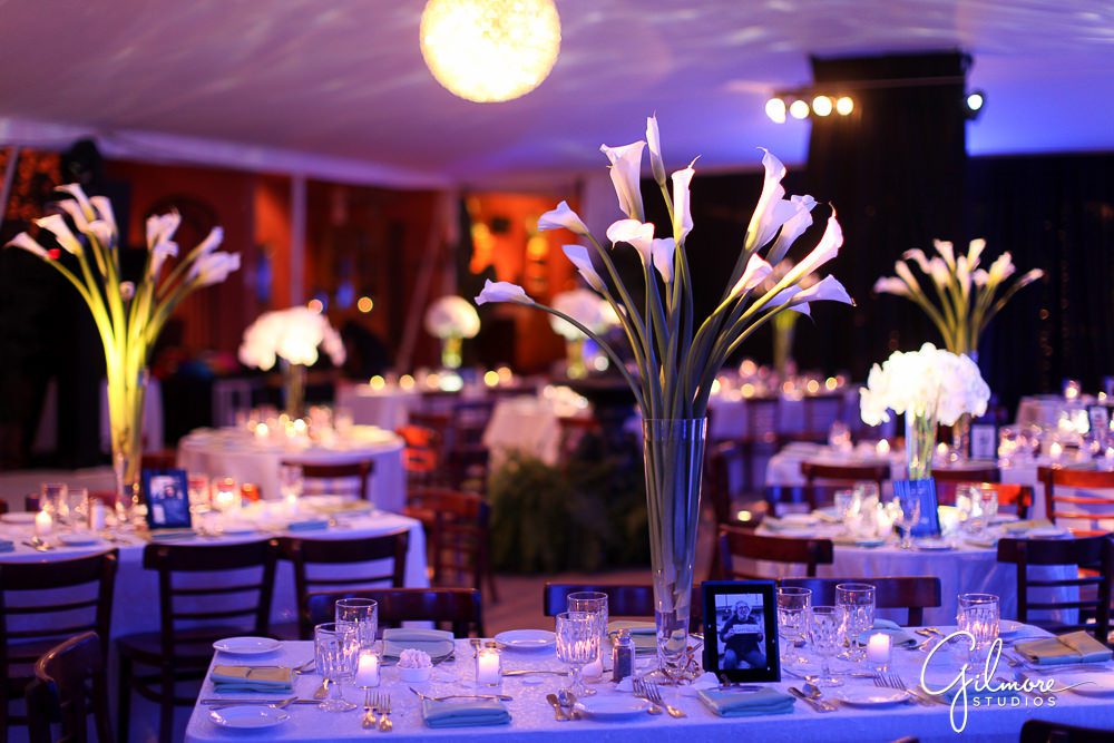Tivoli Too Wedding, custom lighting and floral design, table centerpiece, florist