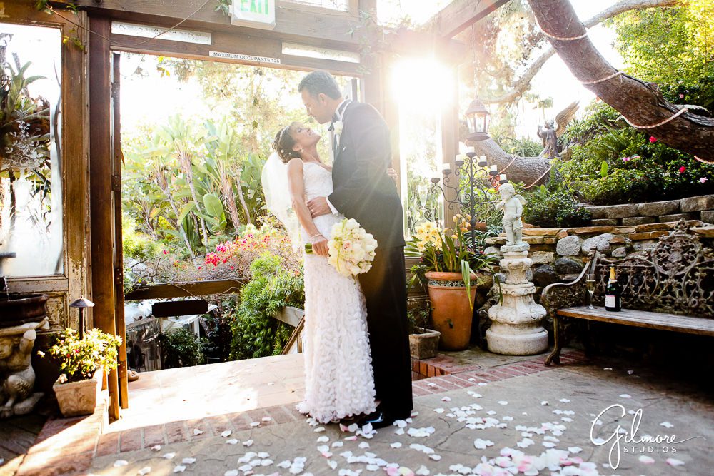 Tivoli Terrace Wedding, ceremony, sunset, bride, groom
