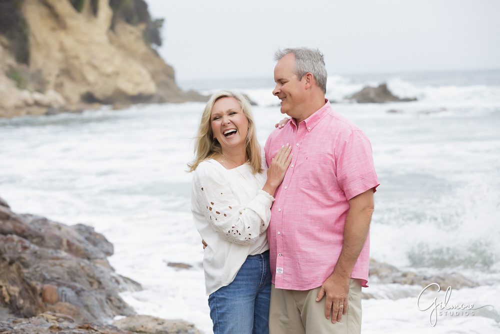 mom and dad, family session at the beach, Orange County Family Photographer