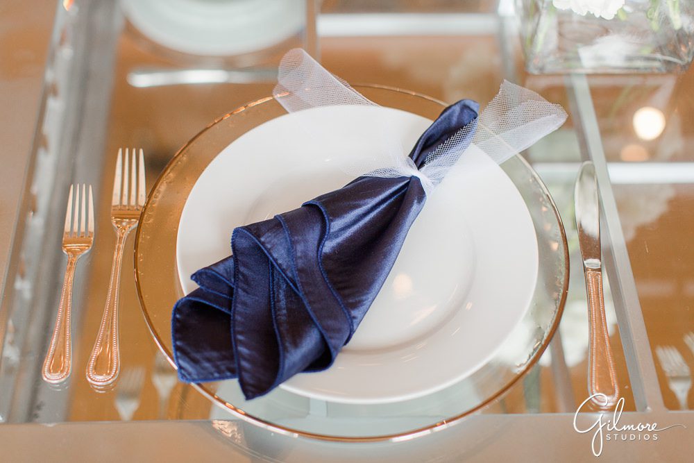 Dana Point Wedding Photographer, napkins, cutlery, plates, reception, wedding reception, silverware, place setting, dinnerware, dana point wedding, ocean institute wedding, ocean institute wedding reception, wedding details, wedding inspiration, wedding ideas, above the top party rentals, party rentals, above the top