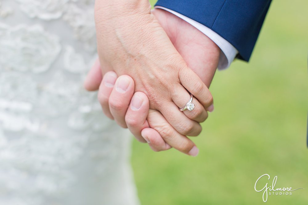 dana point wedding photographer, bride and groom, hands, holding hands, ring, wedding ring, engagement ring, bride, groom, ocean institute, ocean institute wedding, dana point wedding