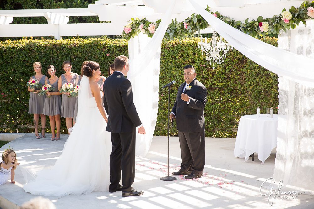 Hyatt Regency Newport Beach, bride, groom, wedding, ceremony, dress, inspiration, photographer, ideas, inspo, outdoor, officiant, bridesmaids