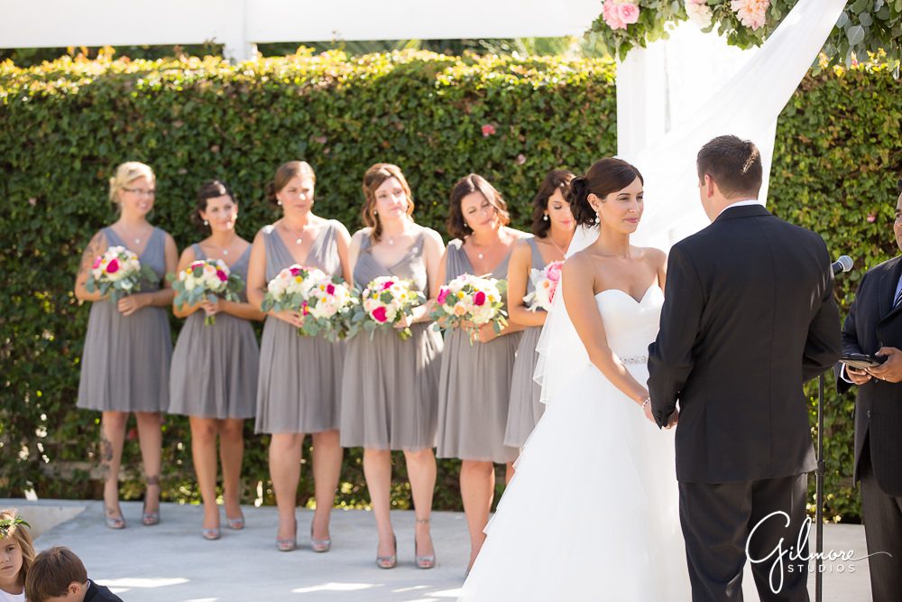 Hyatt Regency Newport Beach, vows, groom, bride, bridesmaids, wedding, dress, photographer, inspo, portrait, inspiration, ceremony