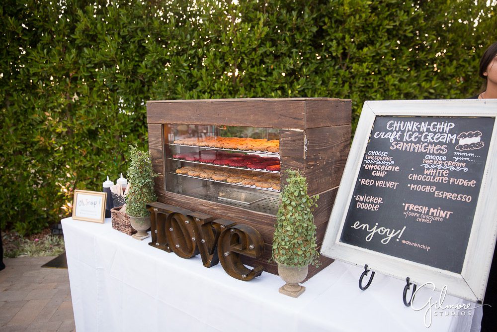 Hyatt Regency Newport Beach, wedding, reception, ideas, ice cream sandwiches, photographer, ideas
