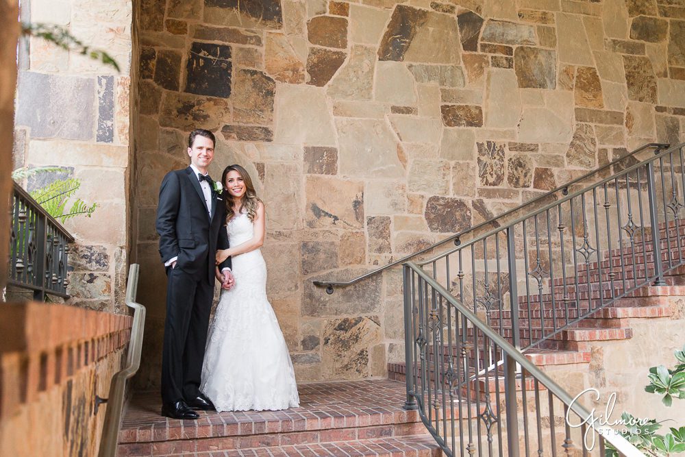 bride and groom, bridal, portrait, photo, Rosa Clara wedding dress, Big Canyon Country Club Wedding