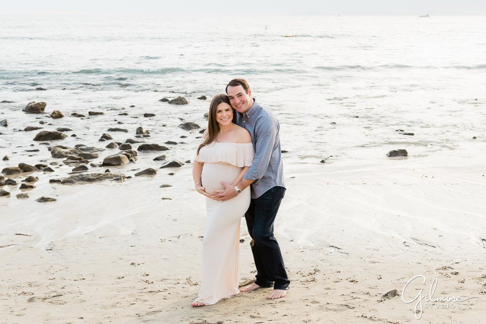Maternity & Newborn Photography, family portrait package, beach, outdoor, pregnant, dress, outfit, sand, waves, mom, dad