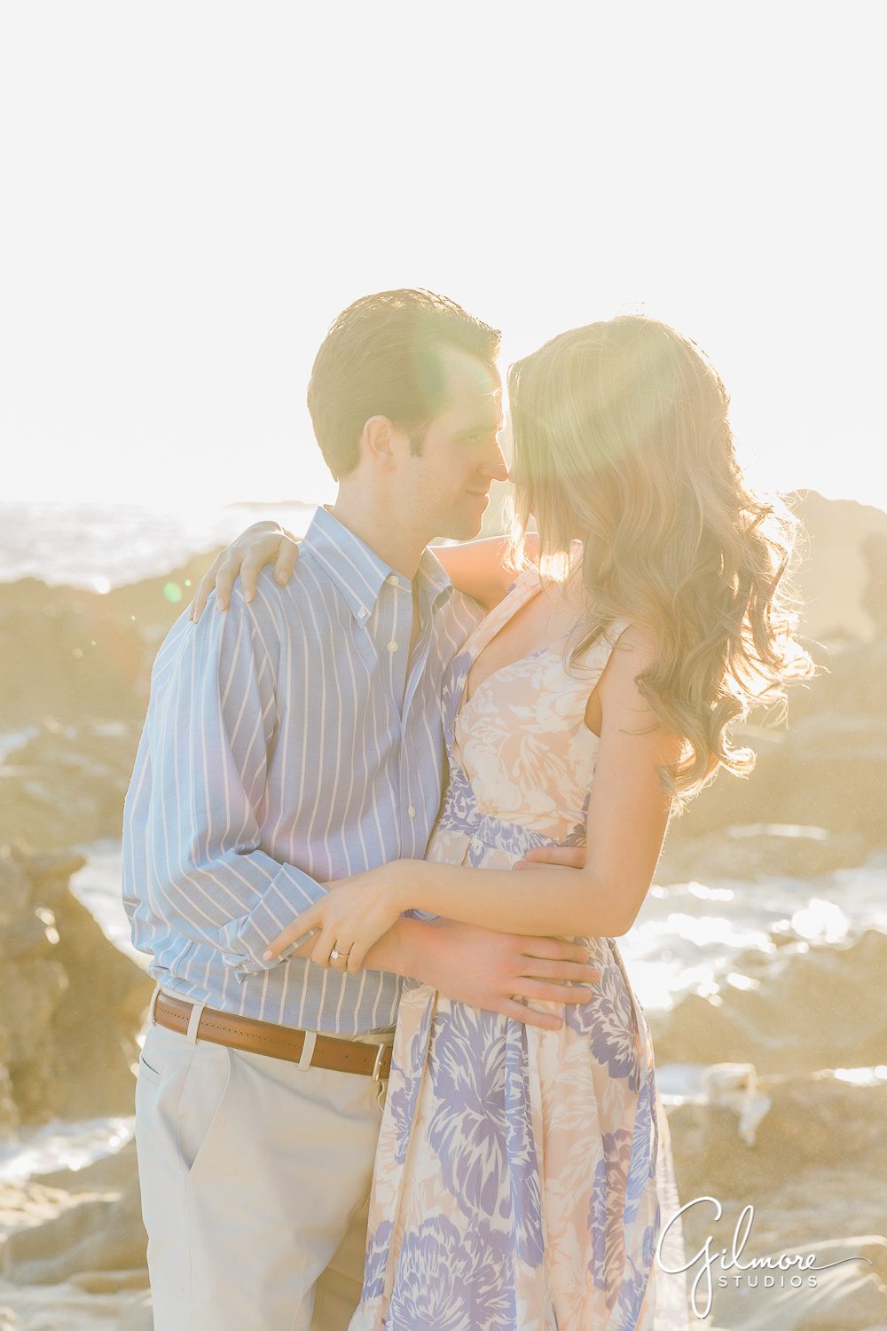 Newport Beach Engagement Session, , little corona del mar, engaged, couple, portrait, sunset, natural light photography