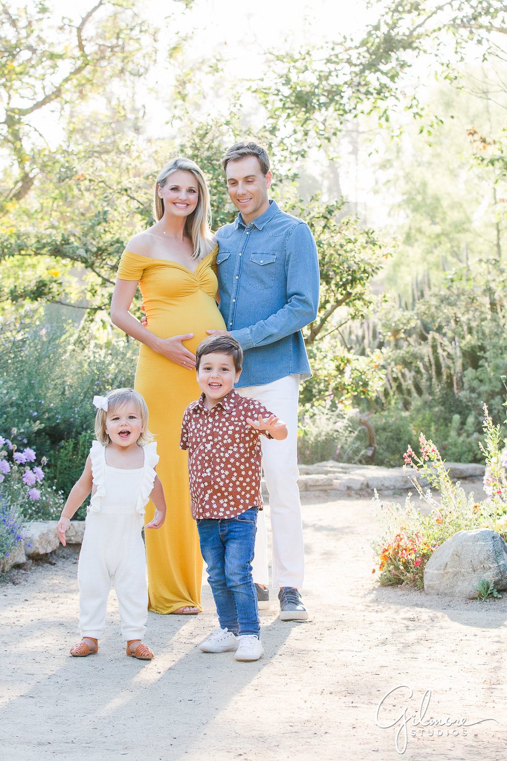 family portrait, with kids, children, photography, Huntington Beach Maternity Photographer in Orange County