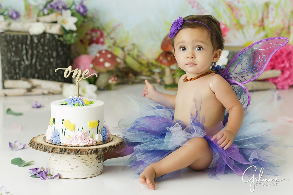 Fairy Cake Smash Session, 1st birthday, one year old, set design, background, prop, girl, dress, french's cupcake bakery