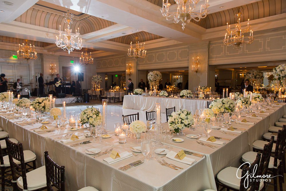 Hotel Casa Del Mar, Santa Monica, CA, ballroom, reception, decor, tables, bloom box design, details details wedding planner
