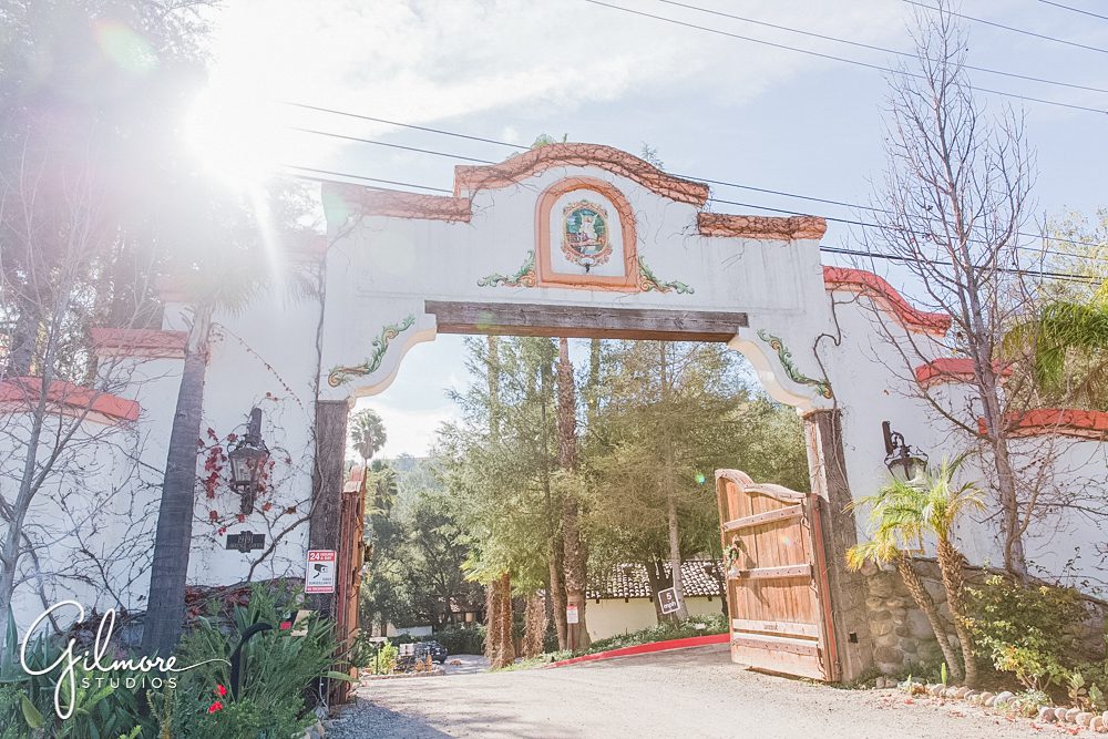 entry gate, Rancho Las Lomas Wedding, venue, orange county, Silverado, ceremony, reception, zoo