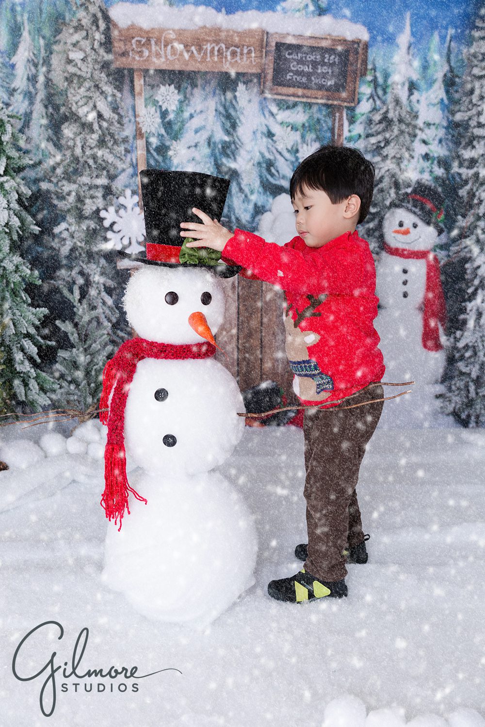 Orange County Mini Session, winter, Christmas, holidays, Xmas, Build a snowman, snow minis, photography session