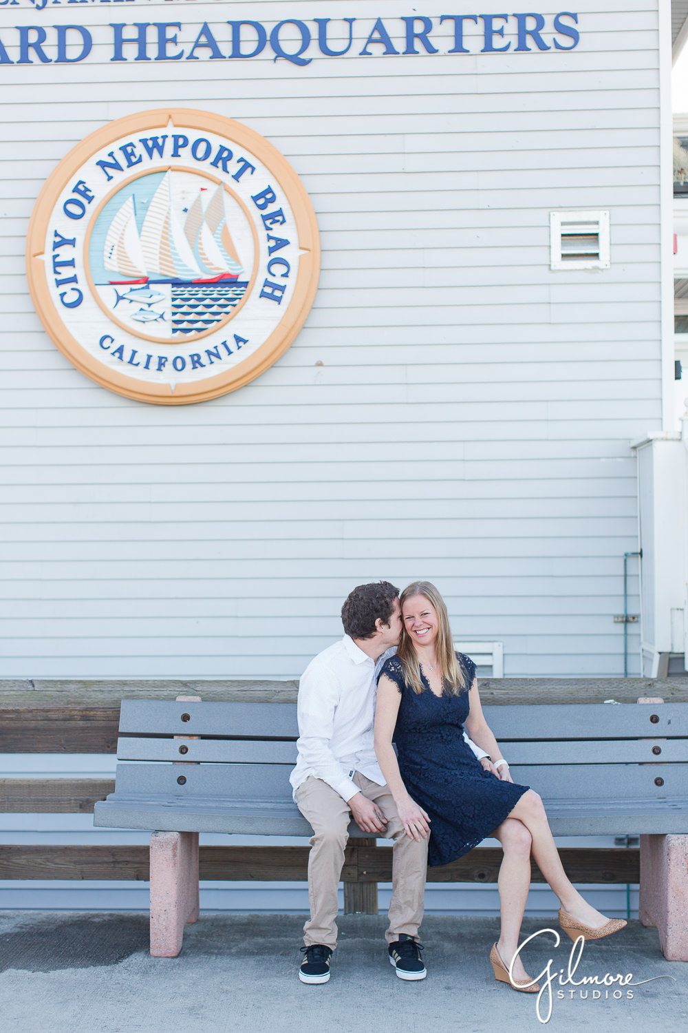 Engagement Photography Session at the beach, lifeguard headquarters