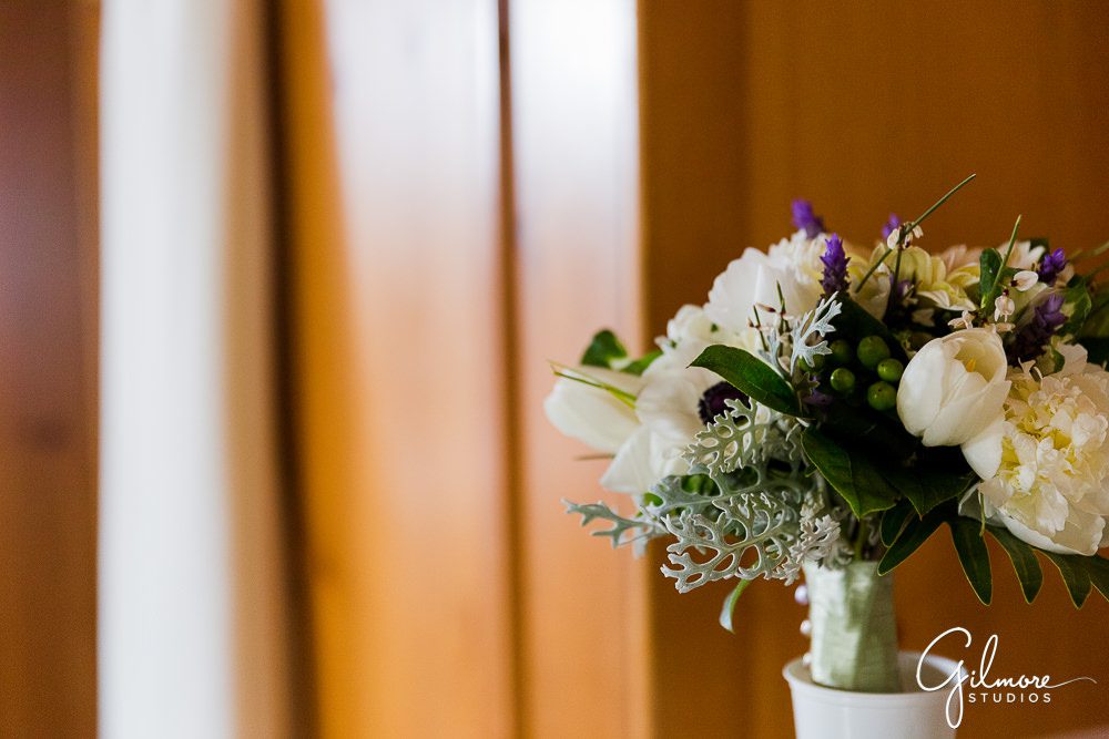 brides bouquet, flowers, floral design, Crystal Cove Cottages Wedding Photography