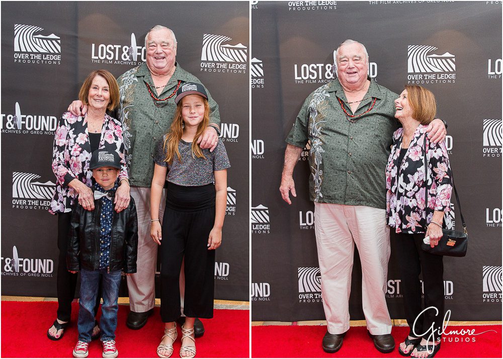 Greg Noll family, red carpet movie premiere, Pasea Event Photographer, Huntington Beach, CA Lost & Found, The Film Archives of Greg Noll, surfing, Da Bull, surfer, Pipeline, big wave surfer