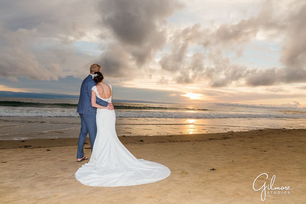 wating the sunset, Crystal Cove Cottages Wedding Photography