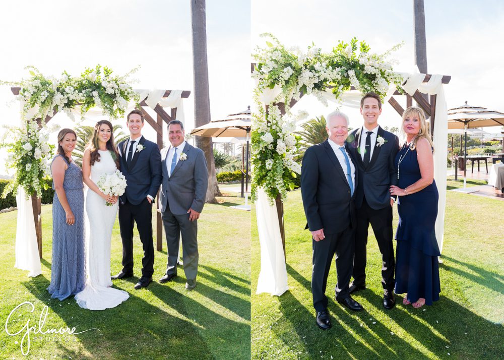 parents of the bride groom, family portrait wedding photography, montage laguna beach, resort, orange county weddings by the beach