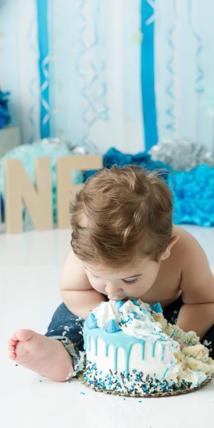 First Birthday Cake Smash Photographer - Gilmore Studios Orange County