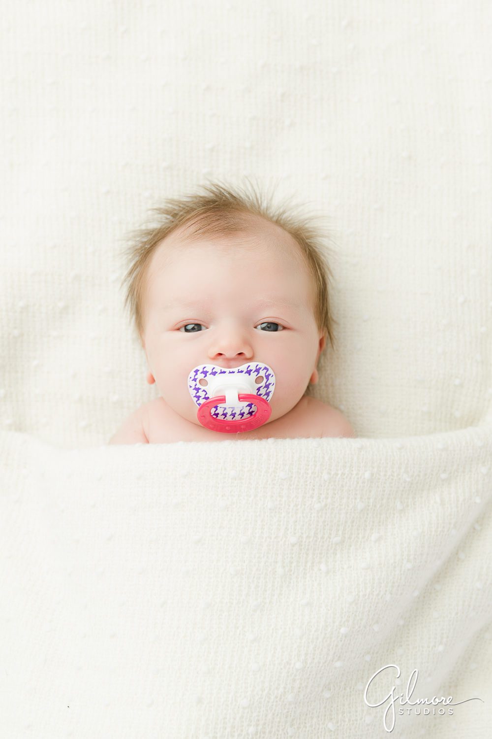 Newborn Family Photography Session, baby binkie, pacifier, newborn blanket