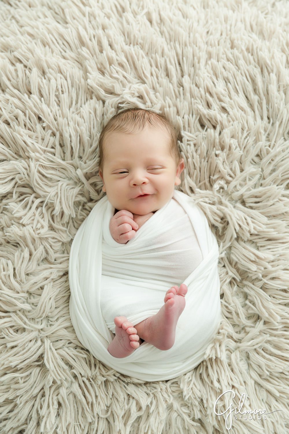 Newborn Portrait with Siblings, baby wrap, posed, newborn photography