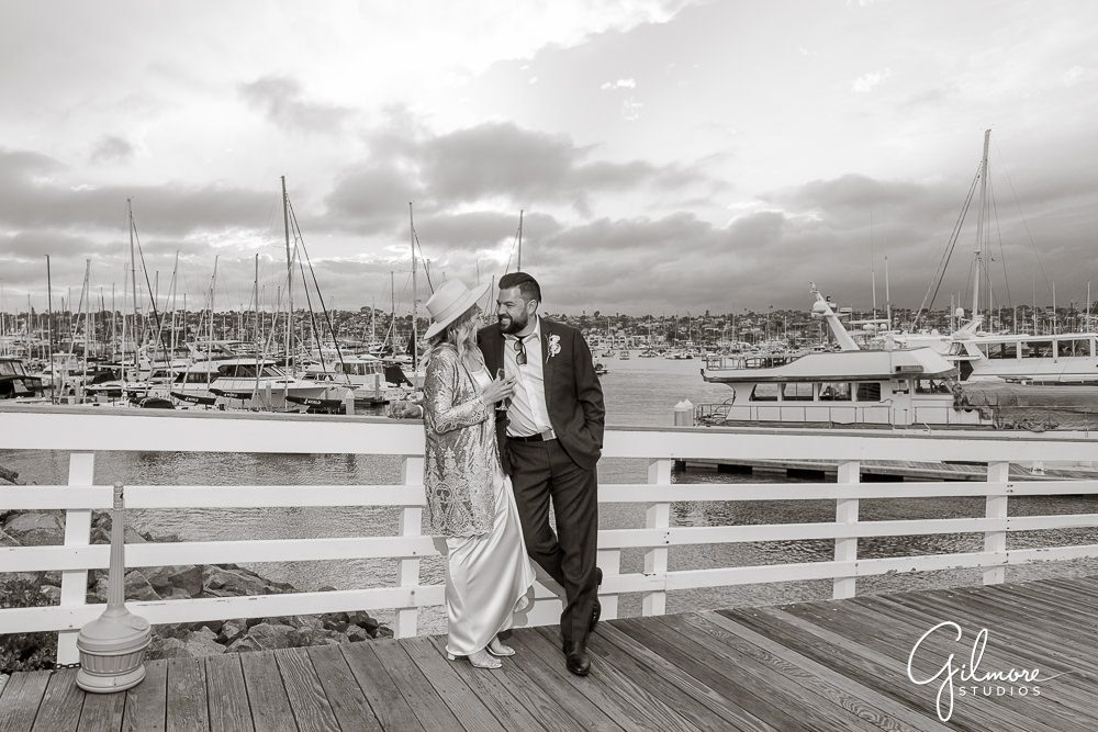 Bali Hai Wedding Photographer, bride, San Diego harbor wedding venue