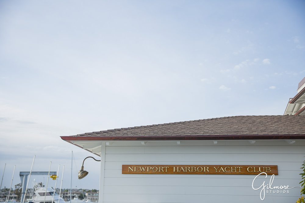 newport-harbor-yacht-club-sign-outside-ocean-view-party-club-members-wedding-venue