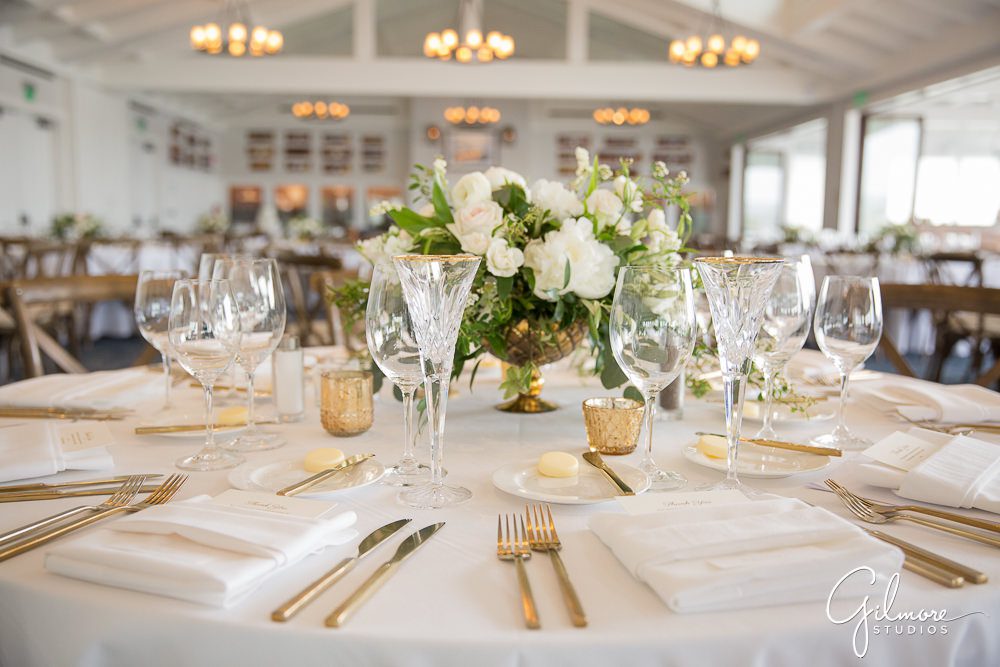 dining-room-tables-linens-napkins-glasses-silverware-chairs-reception-floral-decor-design-floral-design-newport-harbor-yacht-club-wedding