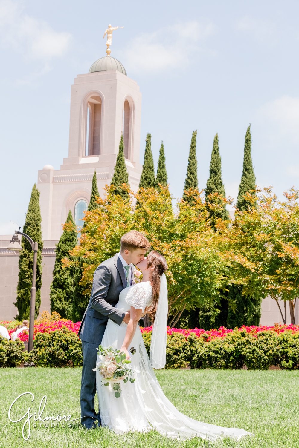bride, groom, newport beach lds temple family, wedding, large group, seal, sealed, temple marriage