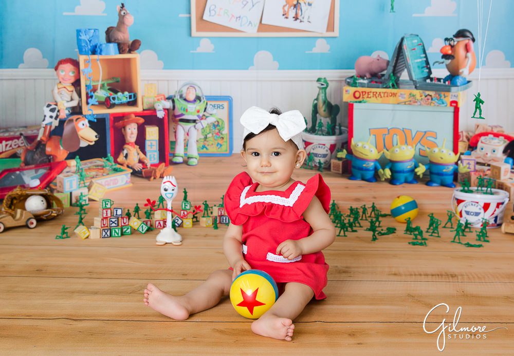 Toy Story Mini Sessions, buzz lightyear, party, background, themed session, baby girl