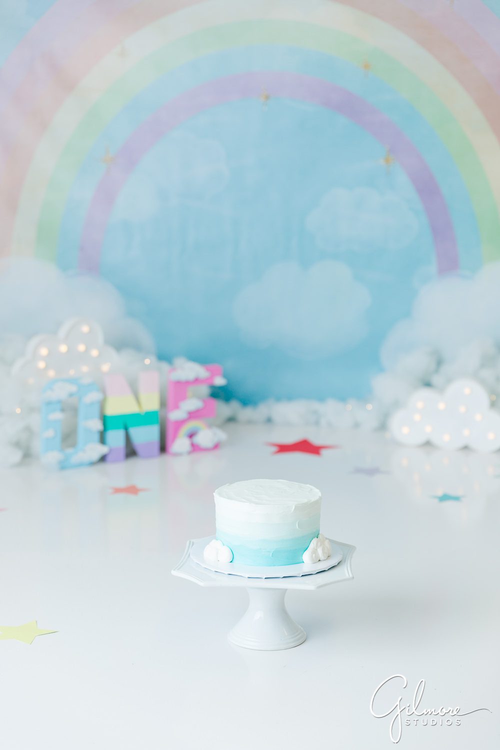 Rainbow Cake Smash Session, cake design,