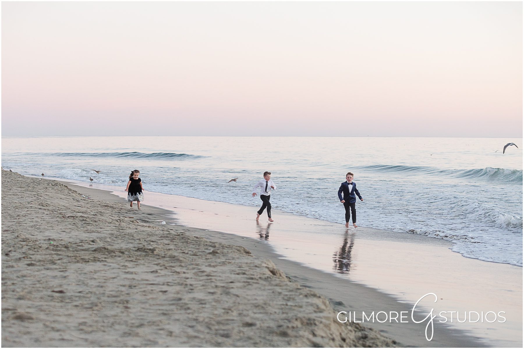 kids playing on the beach, Formal Family Portrait, Newport Beach photographer