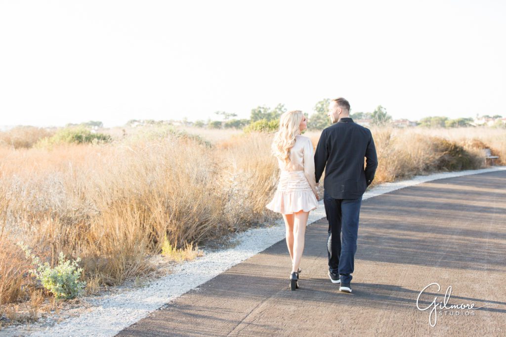 Crystal Cove State Park Engagement Photography Session, Newport Beach, cute short dress, outfit, outfits, skirt, Orange County wedding photographers, Gilmore Studios