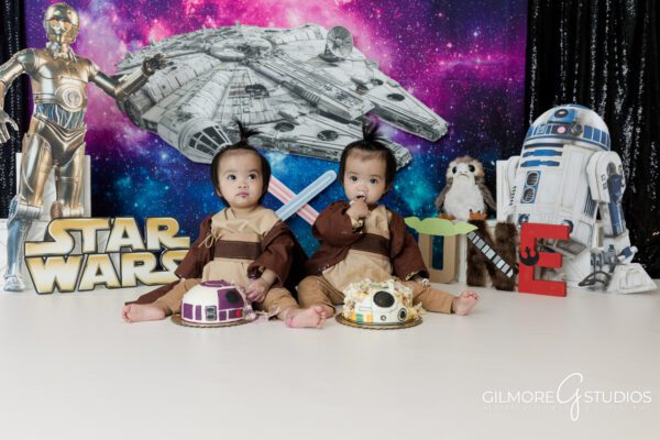 Cake Smash For Twins - Star Wars Theme - 1st Birthday - Gilmore Studios ...