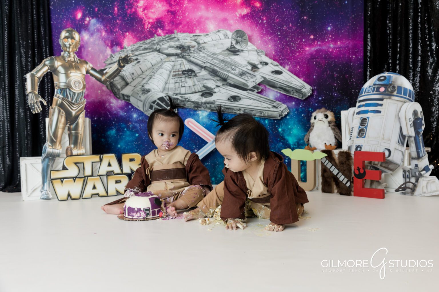 Cake Smash For Twins - Star Wars Theme - 1st Birthday - Gilmore Studios ...