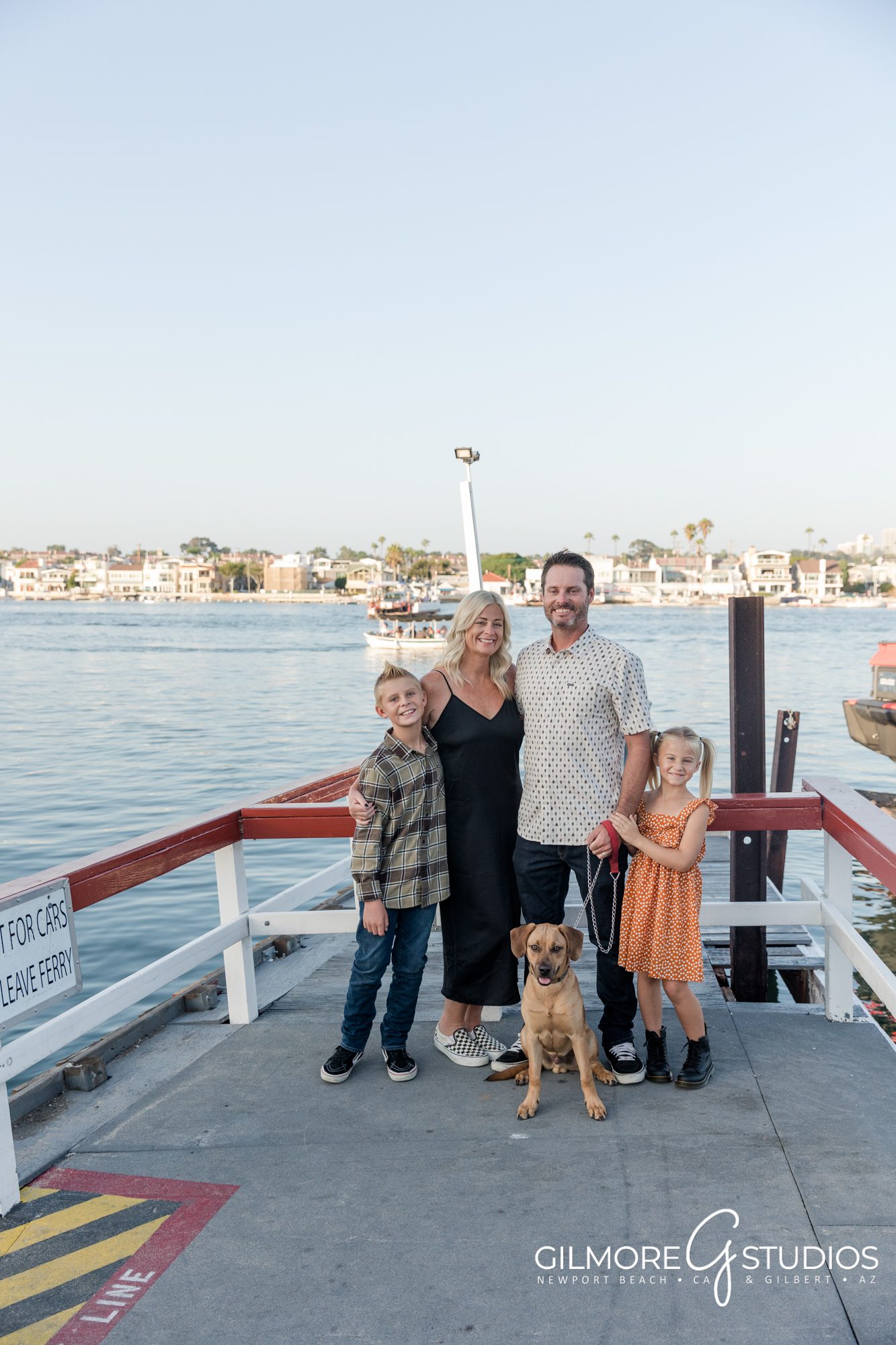Balboa Fun Zone Family Portrait Photographer, Welcome to Balboa sign, Balboa Ferris Wheel, Balboa Ferry, pier, Jane's corn dogs, Balboa ice cream bar, Newport Beach, CA
