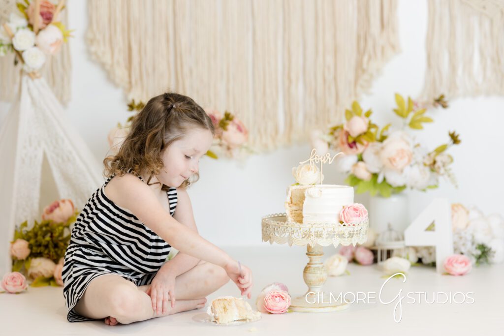 Boho Birthday Cake Smash - Gilmore Studios | Orange County, CA Gilbert ...