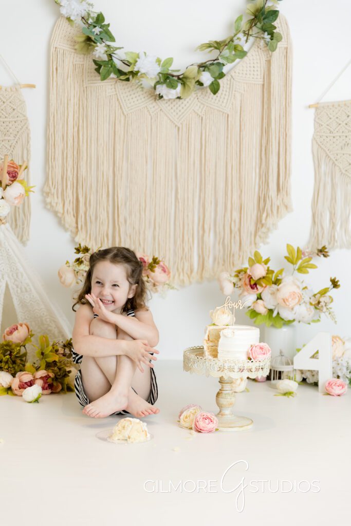 Boho Birthday Cake Smash - Gilmore Studios | Orange County, CA Gilbert ...