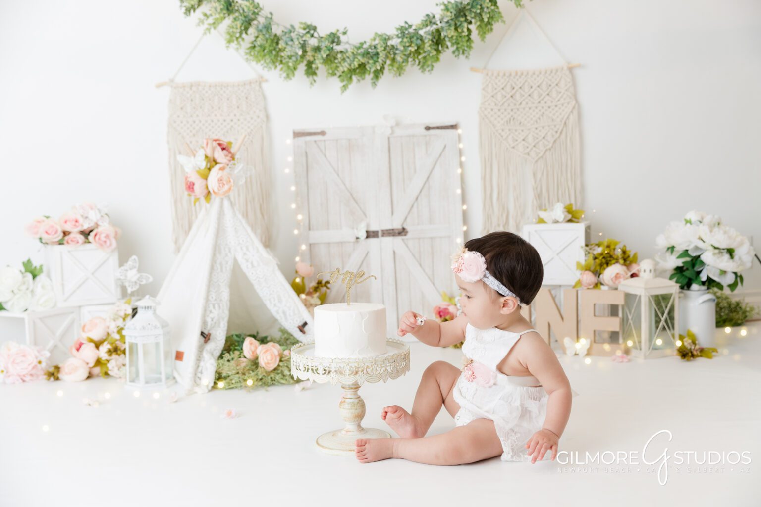Rustic Boho Doors Cake Smash - Gilmore Studios | Orange County, CA ...