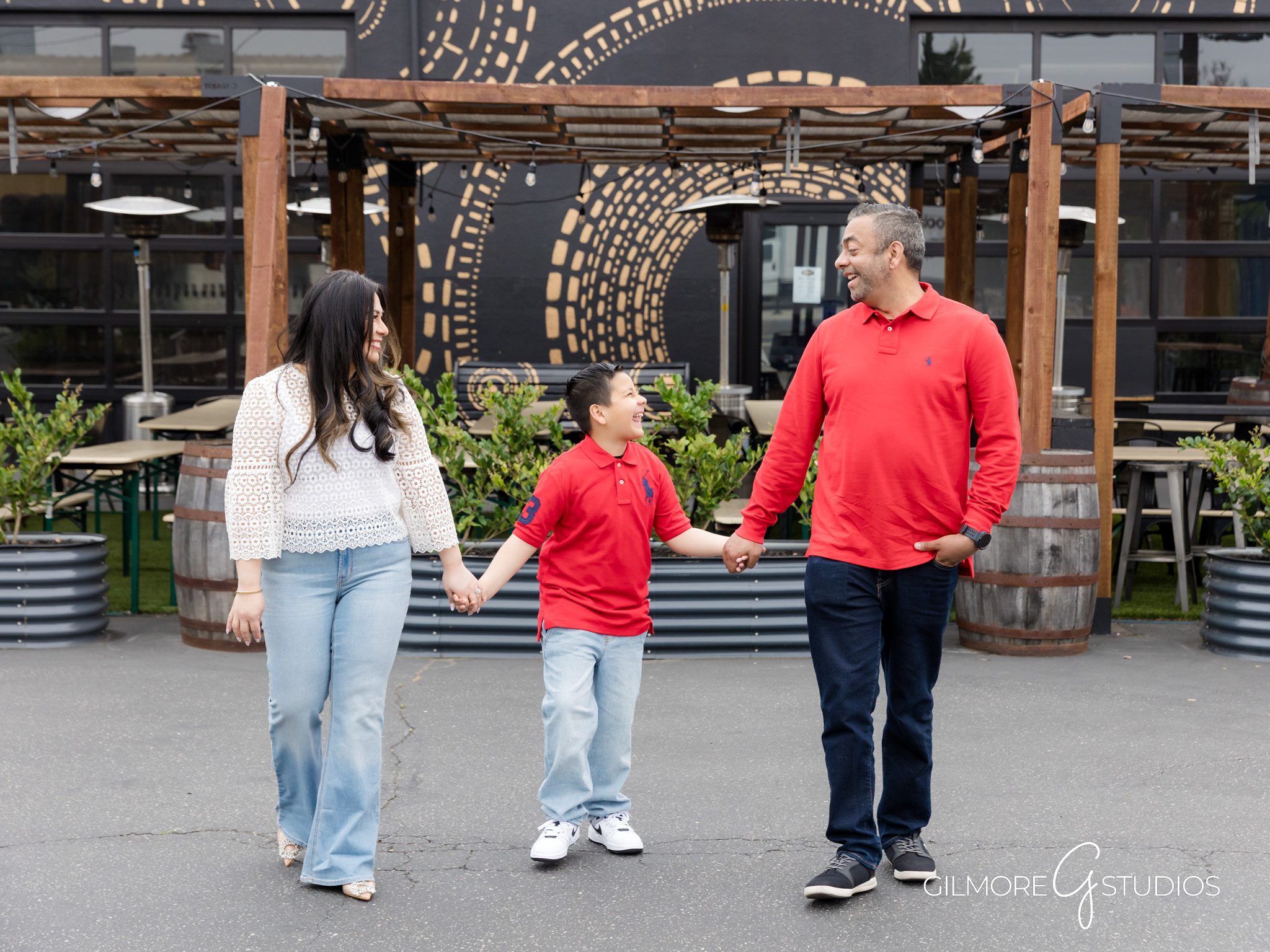 Urban Family Portrait - Costa Mesa - Vibrant Cityscap