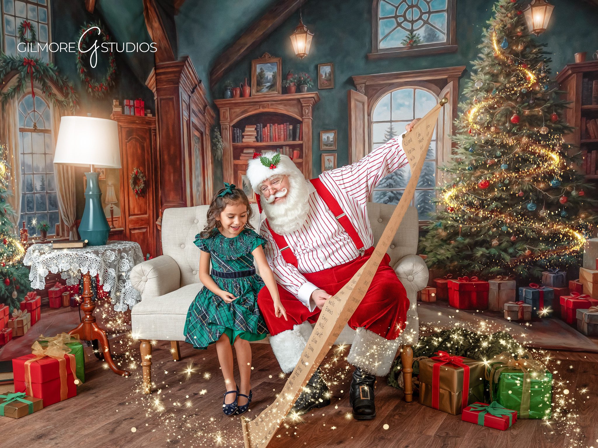 Cozy Santa Mini Session - Christmas Photography - Joyful Kid