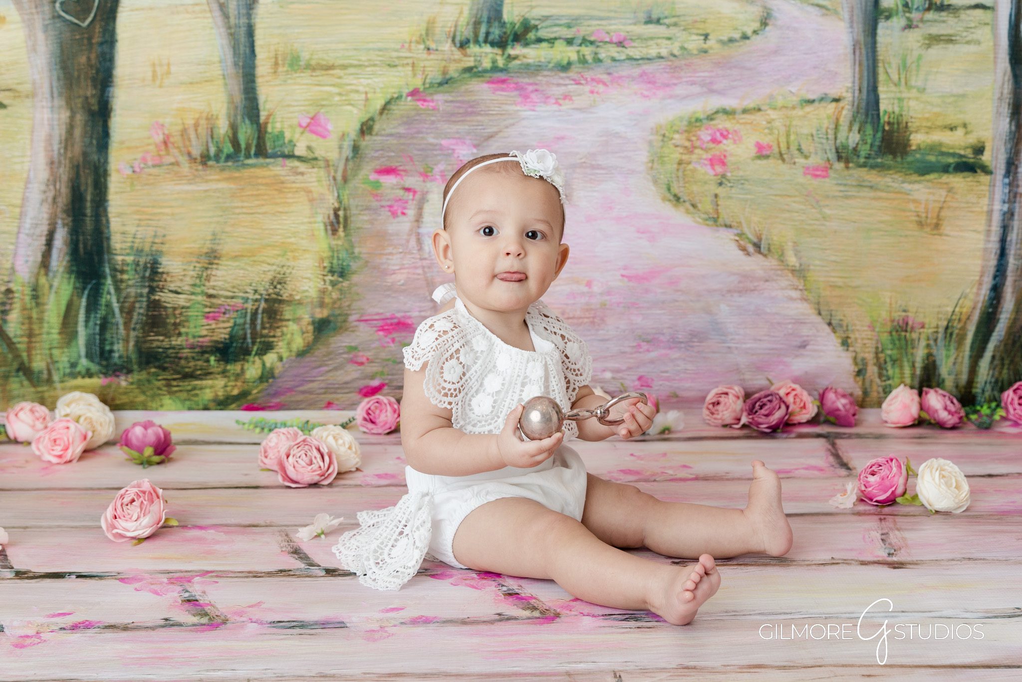 Valentine Baby – Cozy Studio Setup – Six Month Milestone