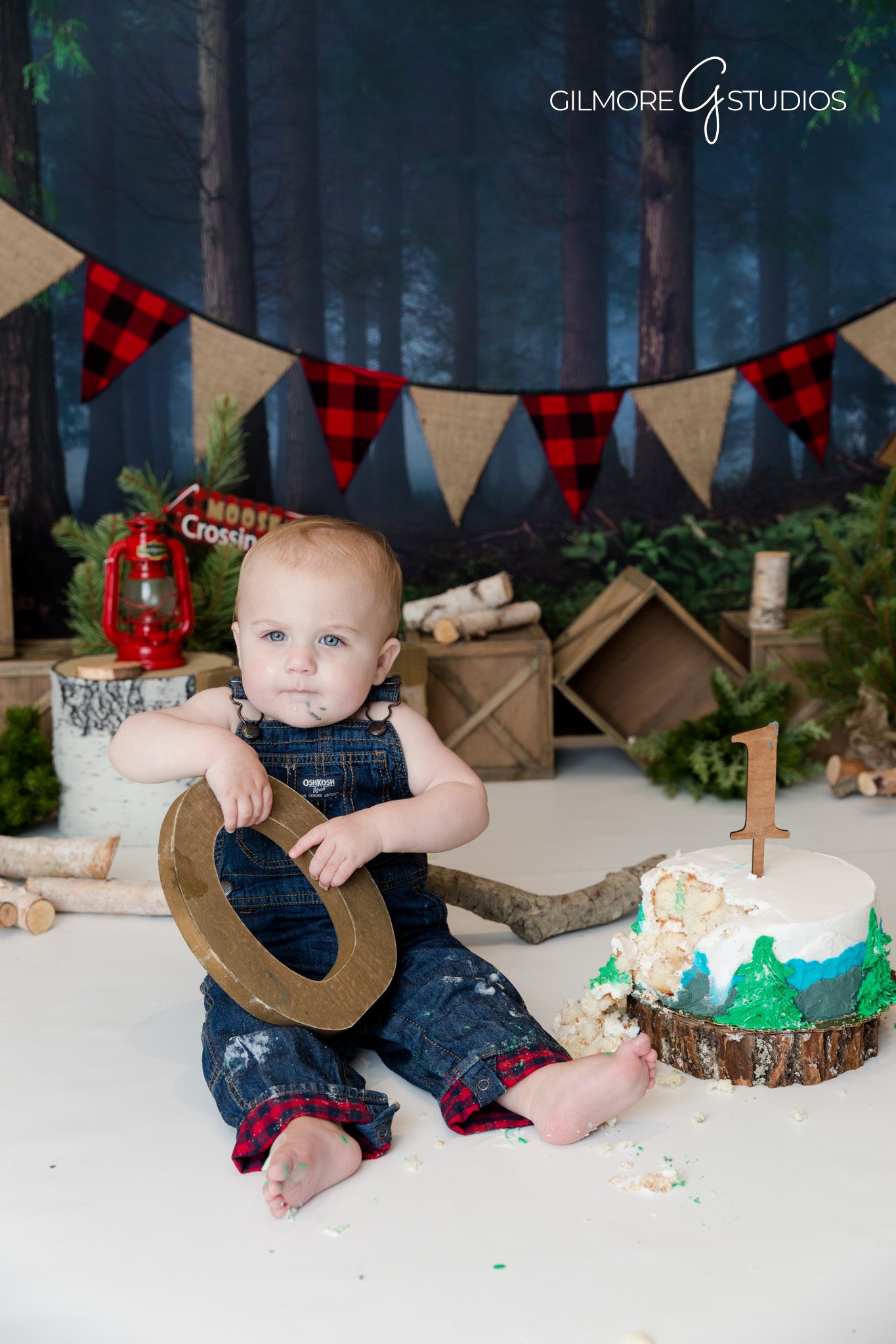 Cake-covered baby hands, first birthday fun, Costa Mesa session
