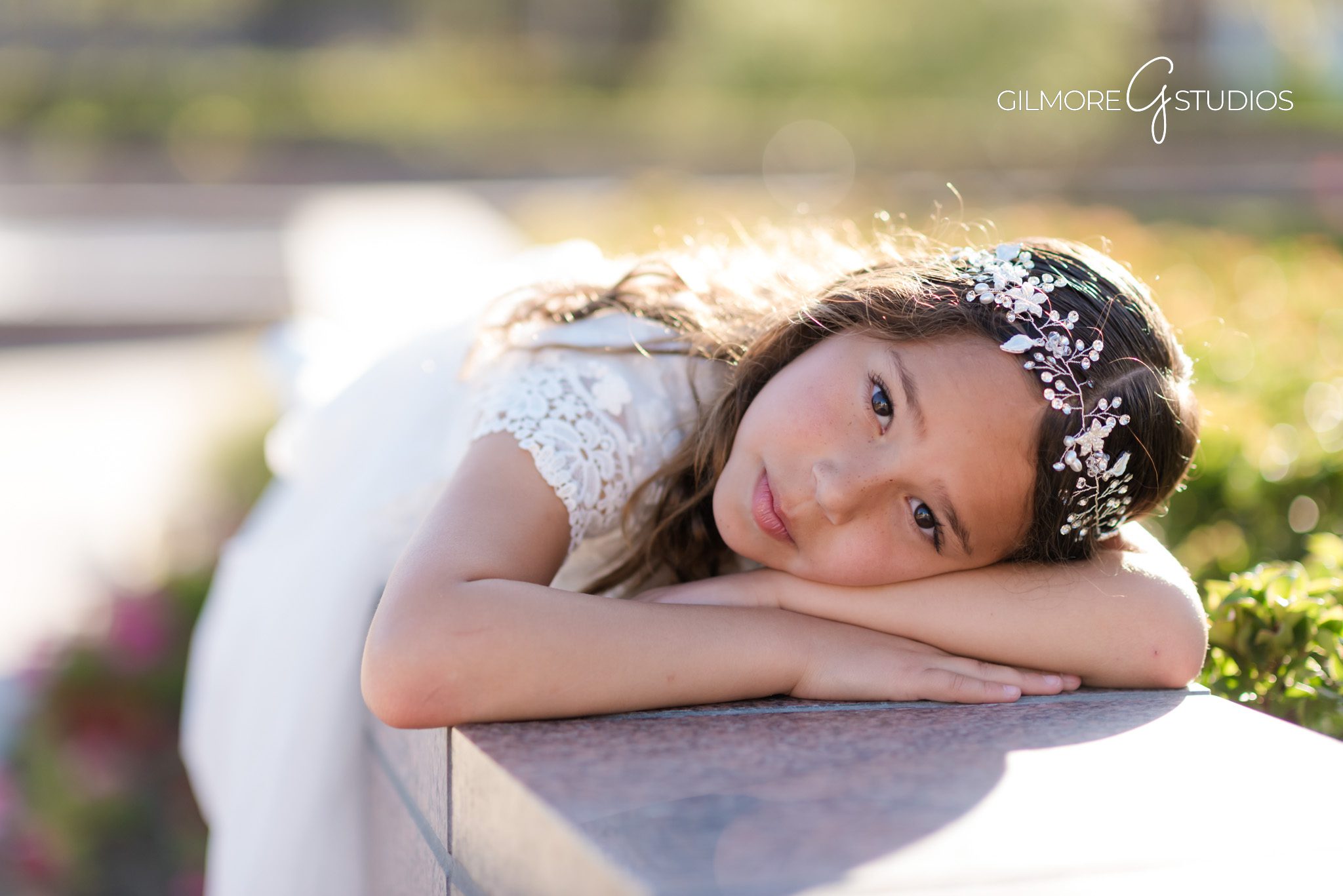 Child-Baptism-LDS-Temple-Portrait-Newport-Beach-Palm-Trees