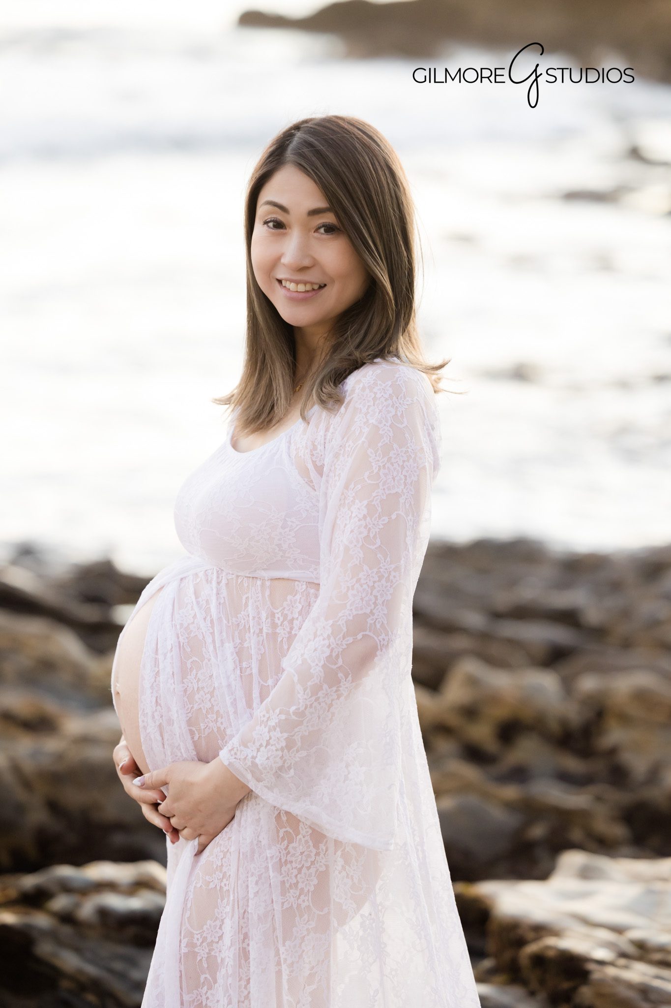 Flowy Gown Maternity Session - Little Corona